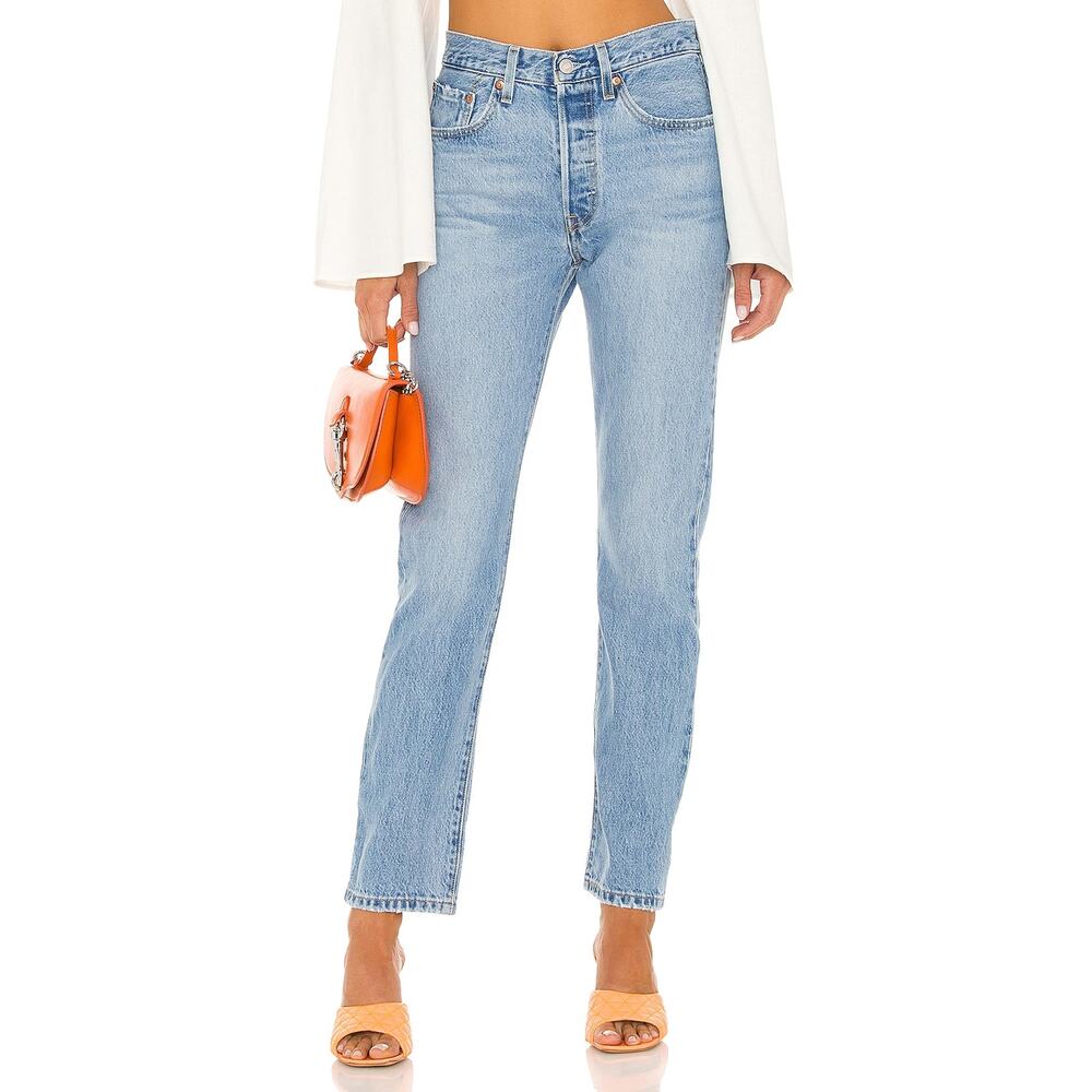 Levi'S '501' Blue Straight Denim Jean Size 27